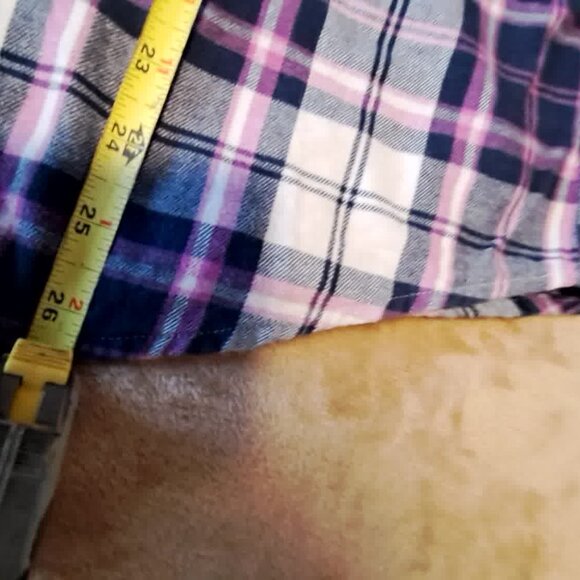 LARGE Flannel plaid button down tops, bundle of 3 - Picture 5 of 16